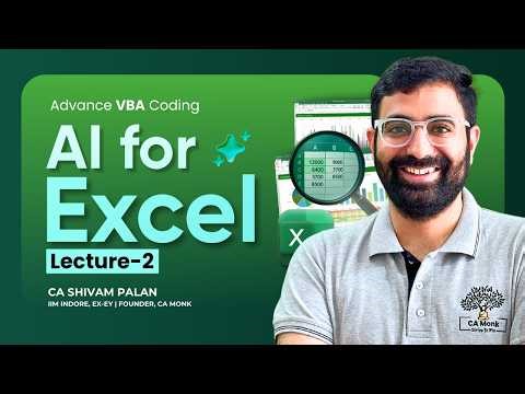 AI for Excel | Excel Automation Using AI (VBA Coding) | Lecture 2