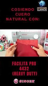 SINGER 4432 Cociendo Cuero !!