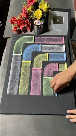 😲| Modern tutorial of Allah calligraphy |✍️💞💫| #allah #modernart #shorts #youtubeshorts