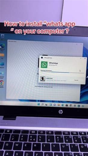 How to easily install whats app on your computer . ☎️0773067780 0745360198 #foryou
