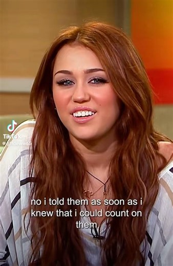 Miley’s interview after telling the world her secret ❤️🎤