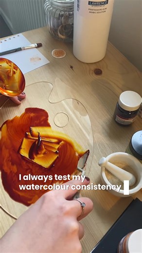 Make my marigold watercolour with me! 🧡 All extracts and dye are from trusted partners and suppliers that source goods sustainably. For more information on my 12 other watercolours visit my website: https://abbie-robinson-print-design.com #naturaldye #naturalpigment #colour #watercolour #create