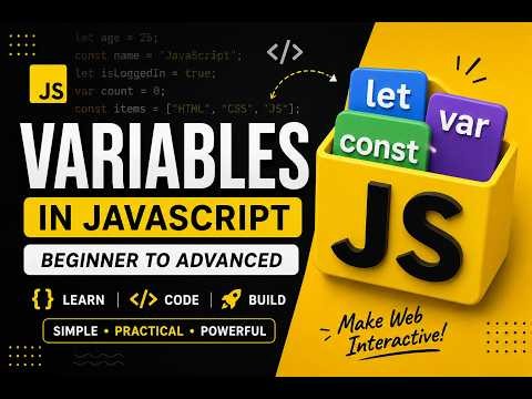 JavaScript Variables in Easy Way 🔥 | var let const Explained