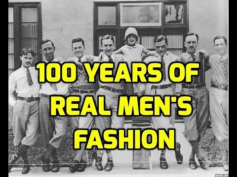 Evolution of Men's Fashion 100+ Years in 5 minutes