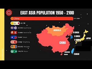 EAST ASIA POPULATION 2050 - 2100