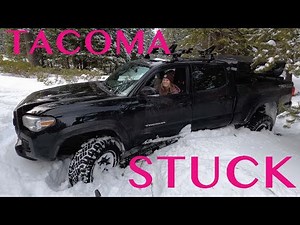 Burying the Tacoma in Snow