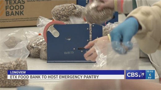 East Texas Food Bank to provide emergency pantry items in Longview helping those who lost power