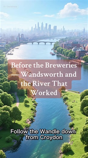 Wandsworth grew from the Wandle — the clear river that powered London’s mills, weavers, and brewers. Its name means “the enclosure on the Wandle,” and the river still flows beneath its streets. ⸻ Tags #Wandsworth #LondonHistory #SouthLondon #HiddenLondon #historytok