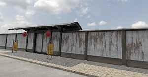 Modular Chinese Fence | 3D Exterior | Unity Asset Store