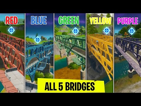 ALL (5) Steel Bridges locations in fortnite Chapter 2 Season 2! - Deadpool Challenge Guide Week 5