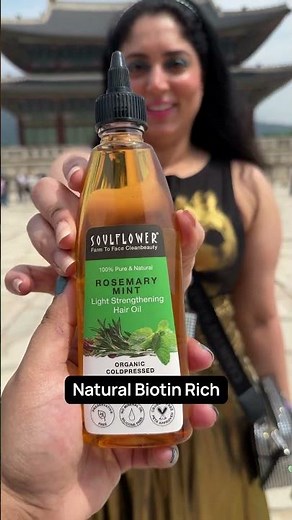 Soulflower Rosemary Mint Hair Oil is light, non-sticky, and super refreshing. #soulflower