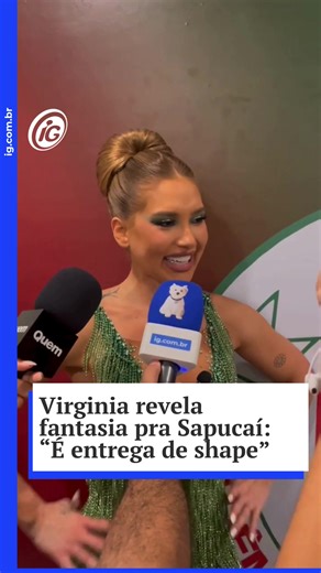 Virginia Fonseca e os detalhes da fantasia da Grande Rio