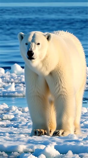 The RealLife;Polar bears live on the ice.