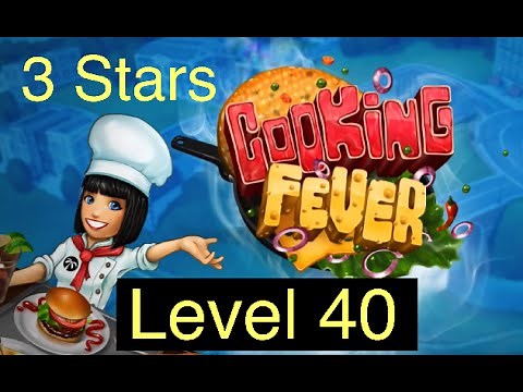 Cooking Fever: Hardest Level (Fast Food Court: 3 Stars on Level 40) - Complete walkthrough on iPad