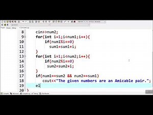 How to check whether two numbers are Amicable Numbers or not in C++