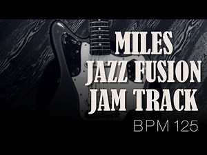 Miles Davis Style - Jazz Fusion Backing Track in E (E Mixolydian)