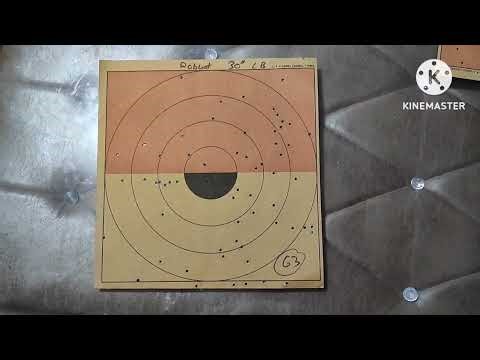 Pattern test Fusil Robust sxs 12 bore shotgun made in France.