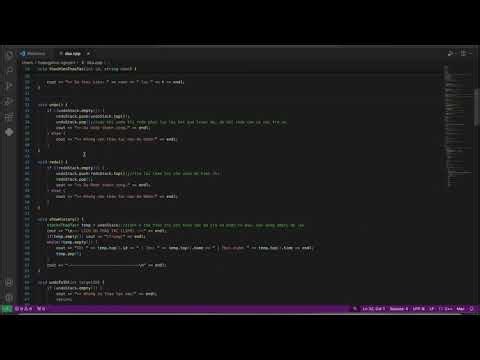 Mô phỏng chức năng hoàn tác Undo/ Redo (Stack)