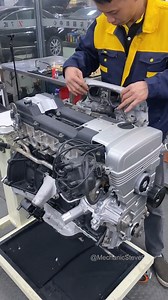Toyota JZ Engine Assembly Process #mechanic #mechanicsteve #engine #toyota | Mechanic Steve
