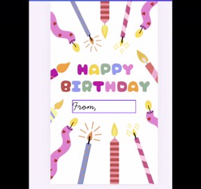 Editable Happy Birthday Gift Tag Printable Kids Birthday Tag Colorful Candle Gift Tag Birthday Party Favors Digital Download Canva Template - Etsy