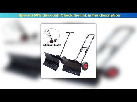 Today Only Wheeled Hand Push Snow Removal Shovel Large Snow Removal Tool Vehicle Snow Removal Artif