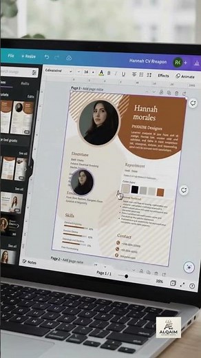 Resume & Cover Letter Canva Template: Modern CV & Editable Professional Job Application