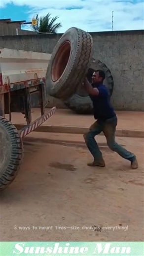 3 ways to mount tires—size changes everything! #tips #tires