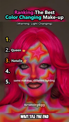Ranking The BEST Color Changing Makeup Trend 🎨💄✨ #shorts