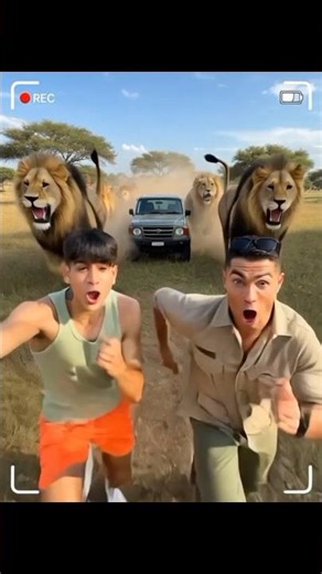 CRISTIANO RONALDO NO SAFARI NA AFRICA #shorts
