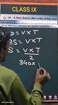 class 09 sound problems #physics #sounds