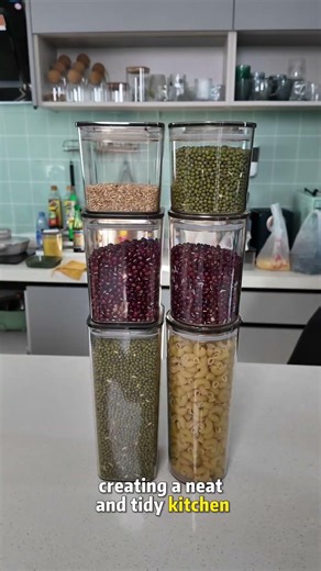 Transparent Food Storage Containers for Easy Organization#FoodStorage #Organization #ClearContainers