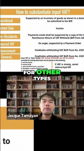 VAT Claiming: Receipts, Invoices & BIR Requirements #shorts
