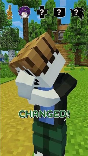 🟥Minecraft, but I Switch Voices When I Touch Red!🚀🟢 #shorts