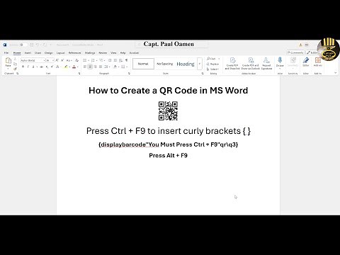 How to Create a QR Code in Microsoft Word