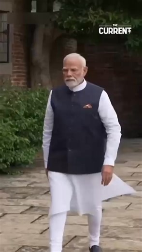 Is it just us or is Indian PM Narendra Modi trying too hard with his British counterpart? 👀 #TheCurrent #Latest #NarendraModi #news #geopolitics | The Current