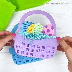 17K views · 648 reactions | 朗 Easter Basket Craft ✂️ Get the template on the blog | Simple Everyday Mom | Facebook
