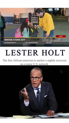 Lester Holt first African-American to solo anchor a weekday nightly newscast on a major U.S. network