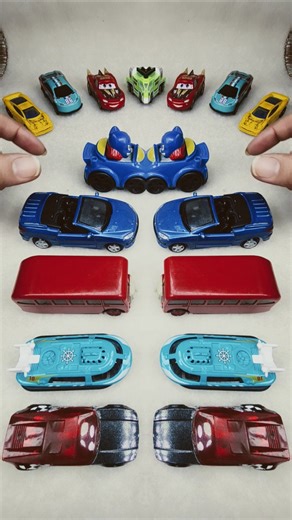 Colorful Fast Toy Cars 🚗💨 Mini Satisfying ASMR