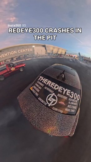 REDEYE300 CRASHES IN THE PIT @horsepower_rodeo | Theredeye300