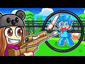 Angelazz CHEATS with a SNPER in Roblox MM2!