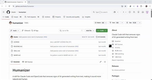 1. To humanize AI-generated text, you'll need a Claude Skill called "humanizer"github[.]com/blader/humanizerIt detects 29 patterns of AI writing and removes them.