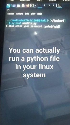Run Python file in Linux#linux #pythonprogramming
