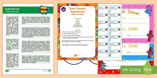 Superheroes Topic Hook Wow Ideas and Resource Pack