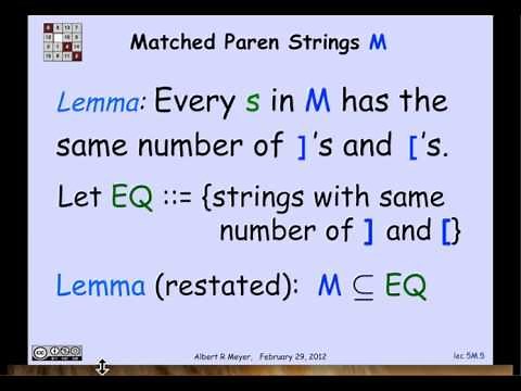 1.10.4 Structural Induction: Video