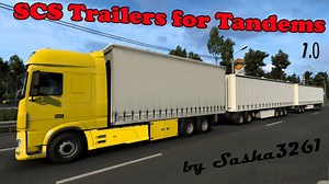 SCS Trailers for Tandems v 1.0 by Sasha3261 for 1.40 and 1.41 - Allmods.net