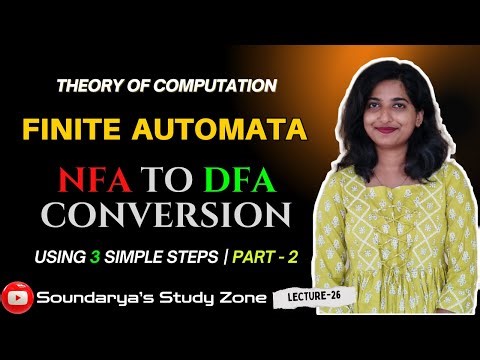 Convert NFA to DFA in 3 Simple Steps | Part - 2 | Transition Table & Diagram | Automata Theory