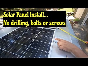 Camper Solar Install, No Drilling, Bolts or Screws