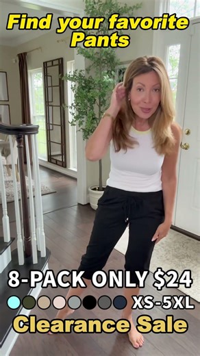 80% Off - Women's Capris Pants Clearance Sale