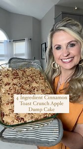 347K views · 1.4K reactions | 4 Ingredient Cinnamon Toast Crunch Apple Dump Cake: 4 cups Cinnamon Toast Crunch. 2 cans apple pie filling. 1 box spice cake mix. 1 and a 1/2 sticks of butter. Placed in a 9x13 pan that was sprayed nonstick spray. Bake on 350 for 45-50 mins. Let cool for 10 mins and serve.Taste great warm or cold. #dumpcake #cakerecipe #easycakerecipe #easyrecipes #springdesserts | A Charming Abode | Facebook