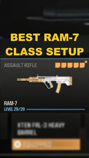the BEST RAM 7 CLASS SETUP in MODERN WARFARE 3! #mw3